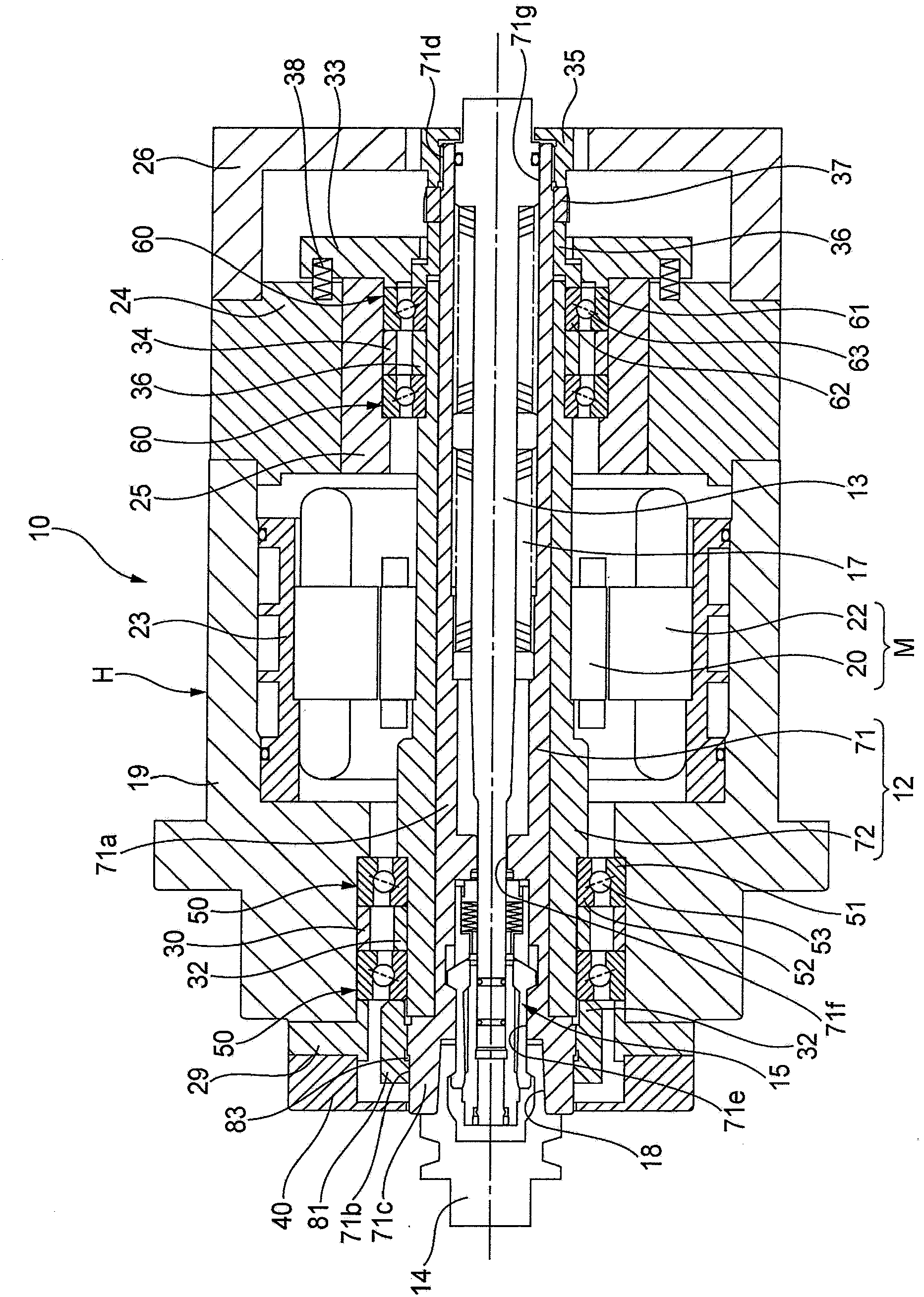 Main shaft apparatus