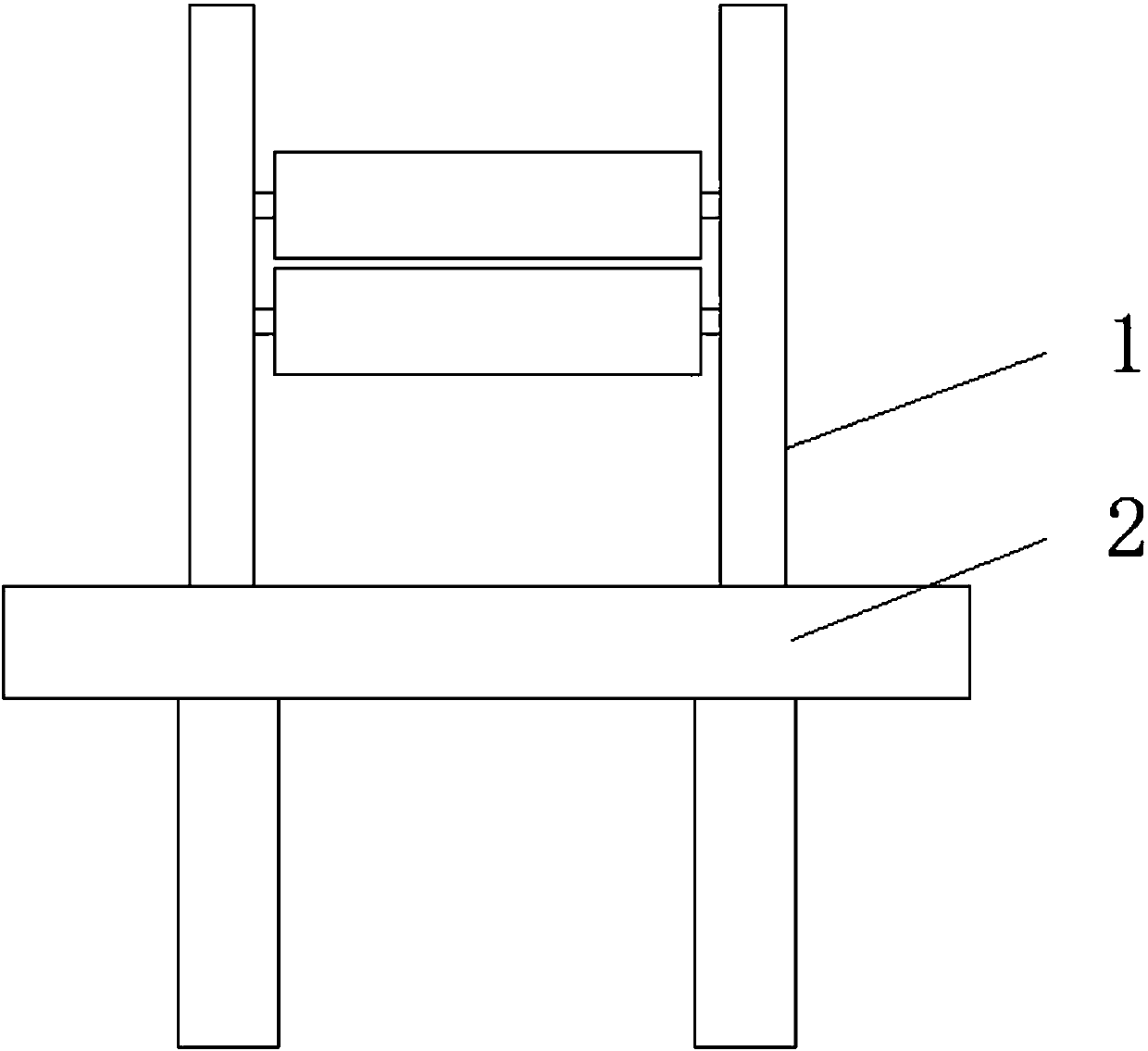 Tension adjusting device for printing machine