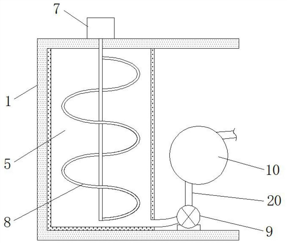 Bridge construction spraying device convenient to use and adjustable in spraying area