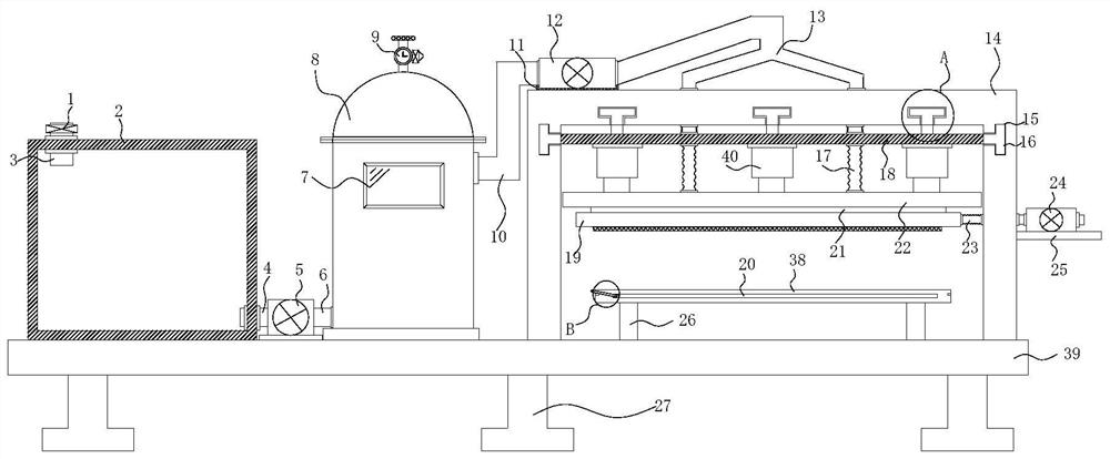 Men's shirt ironing device for garment processing