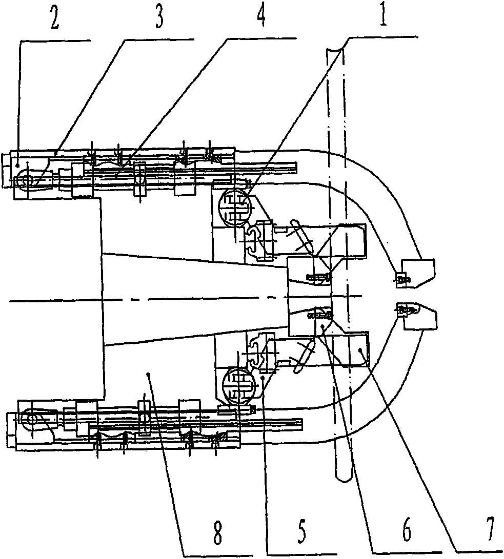 Abrasive wheel saw clamping mechanism