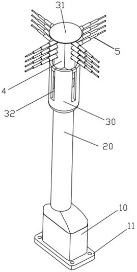 An outdoor integrated signal tower