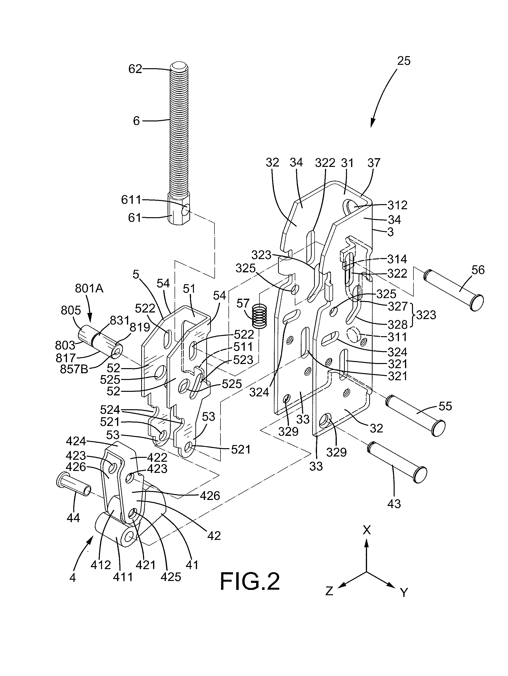 Latch Assembly with a Safety Device for a Fireproof Door Lock