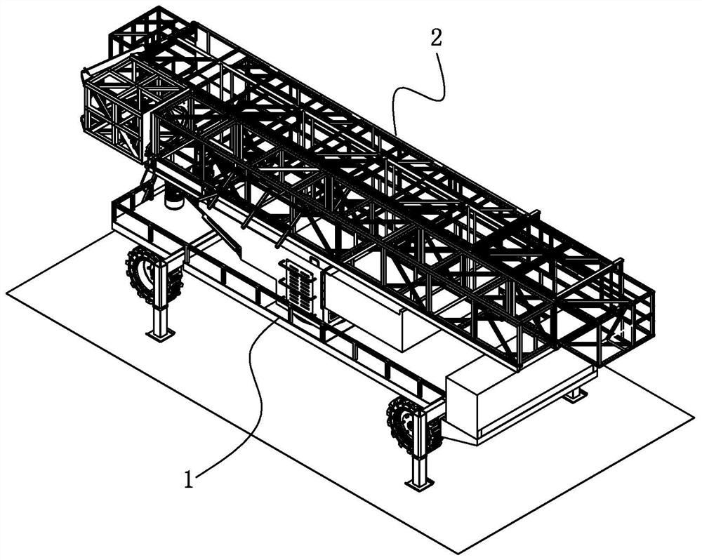 Bridge detection mobile platform and use method thereof