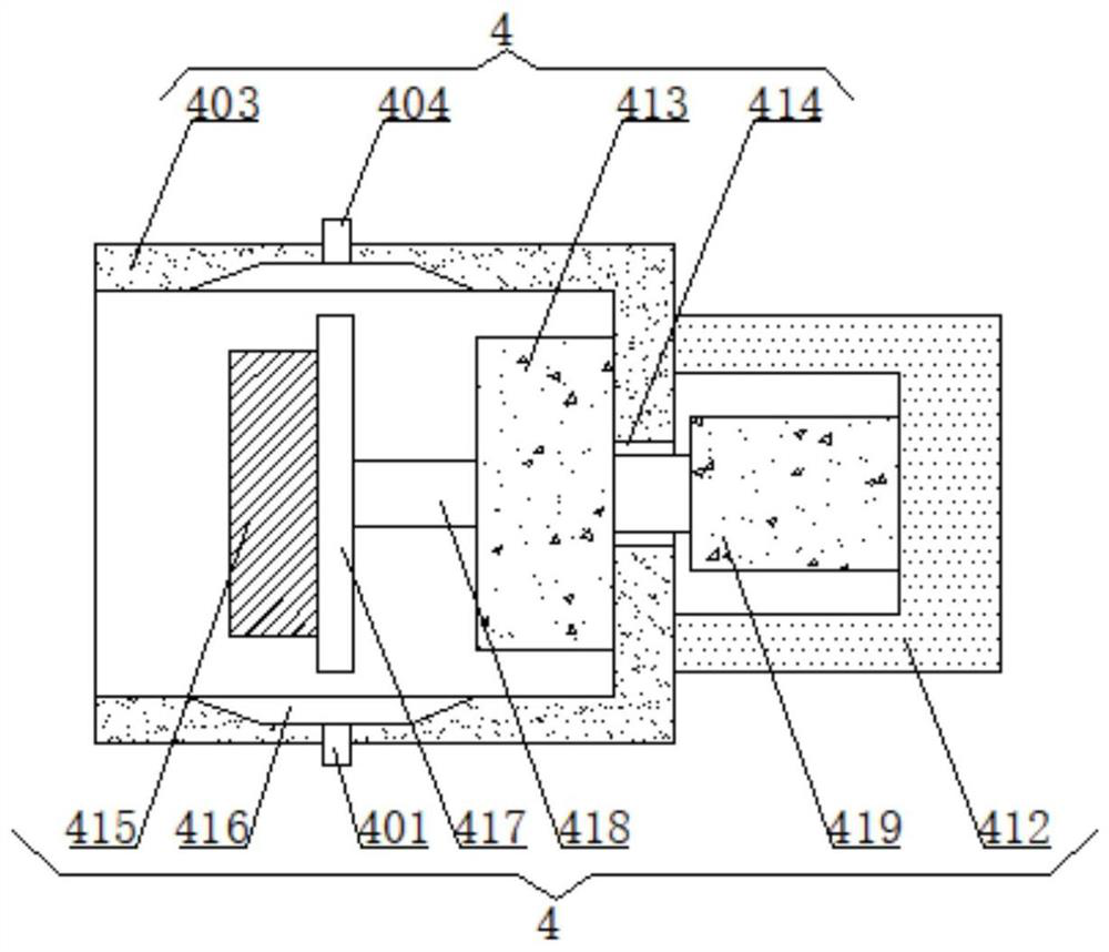 A steelmaking furnace slag removal device with dust treatment function