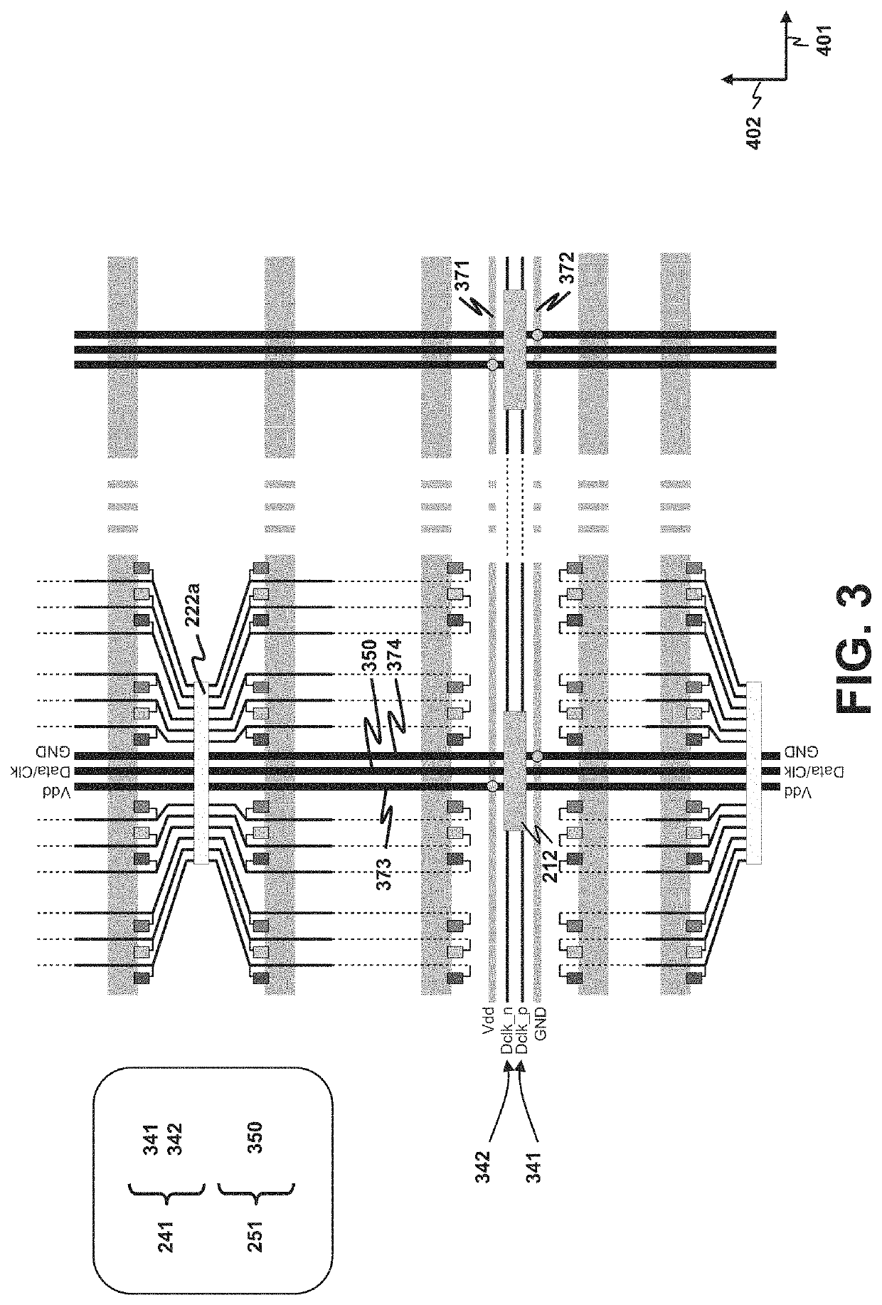 Display panel with distributed driver network