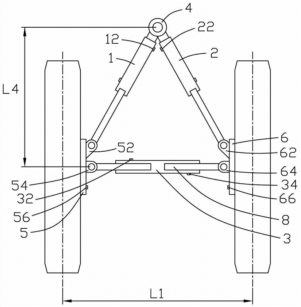 Telescopic device and vehicle with such telescopic device