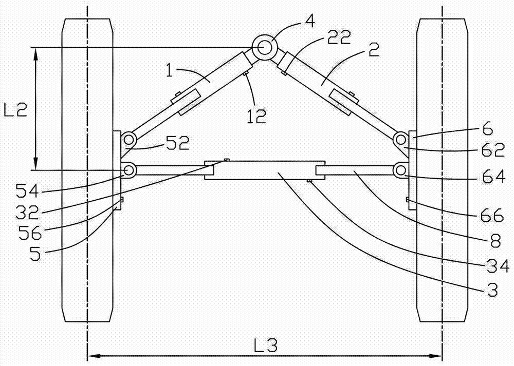 Telescopic device and vehicle with such telescopic device