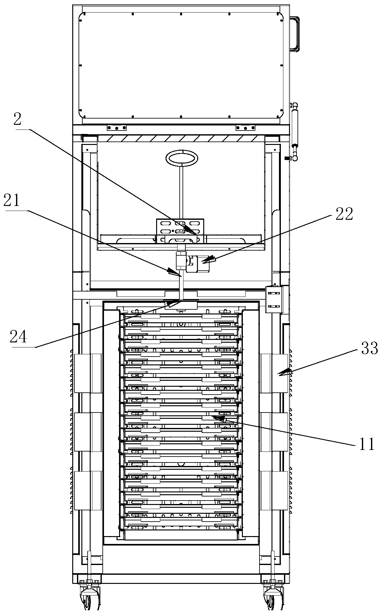 Straight pipe discharging type multifunctional thermostat