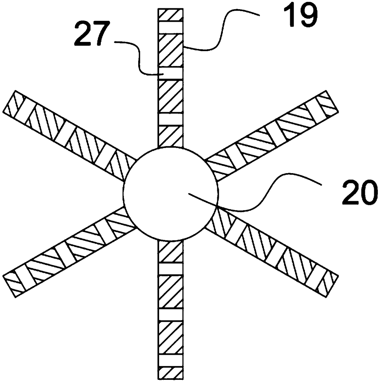 Chemical smoke efficient absorption device