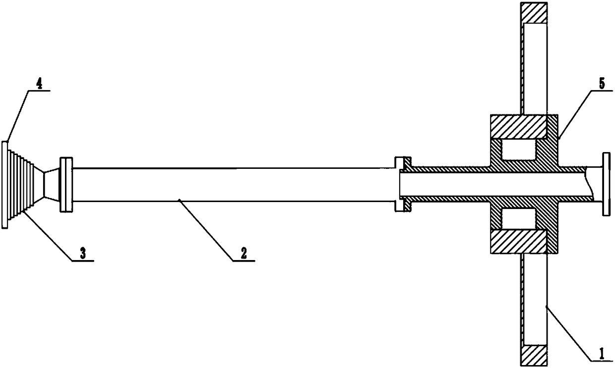 High-performance microwave sputtering plate feeder antenna