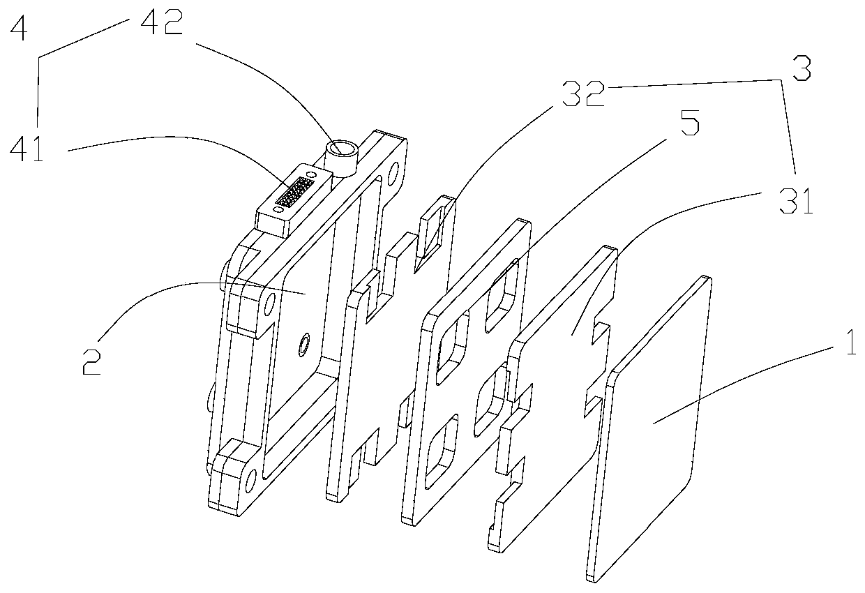 A three-dimensional assembly and packaging structure of a microwave module based on a silicon-aluminum alloy box