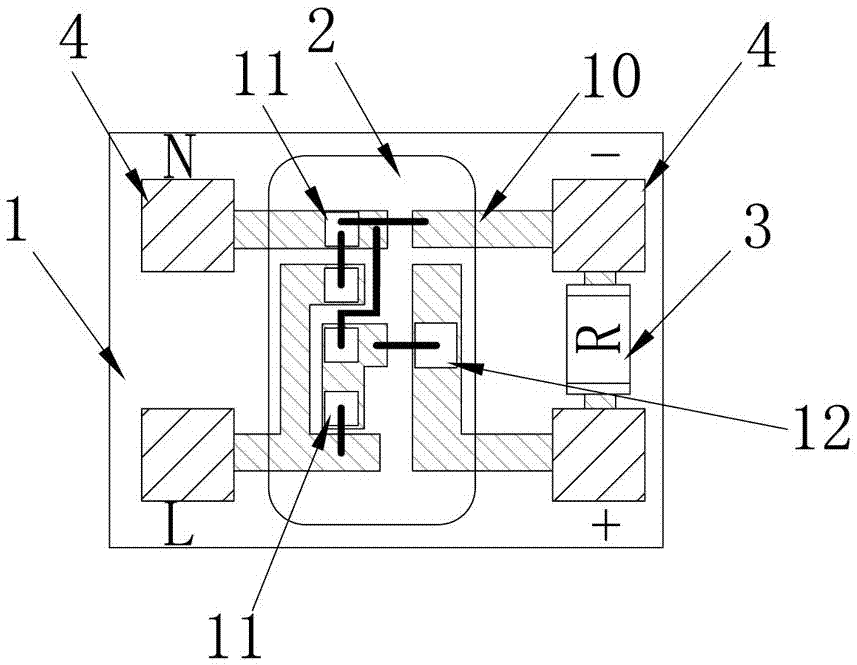 A LED miniaturized power supply