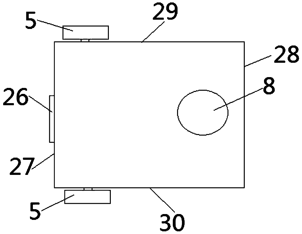 Electric vehicle charging pile structure