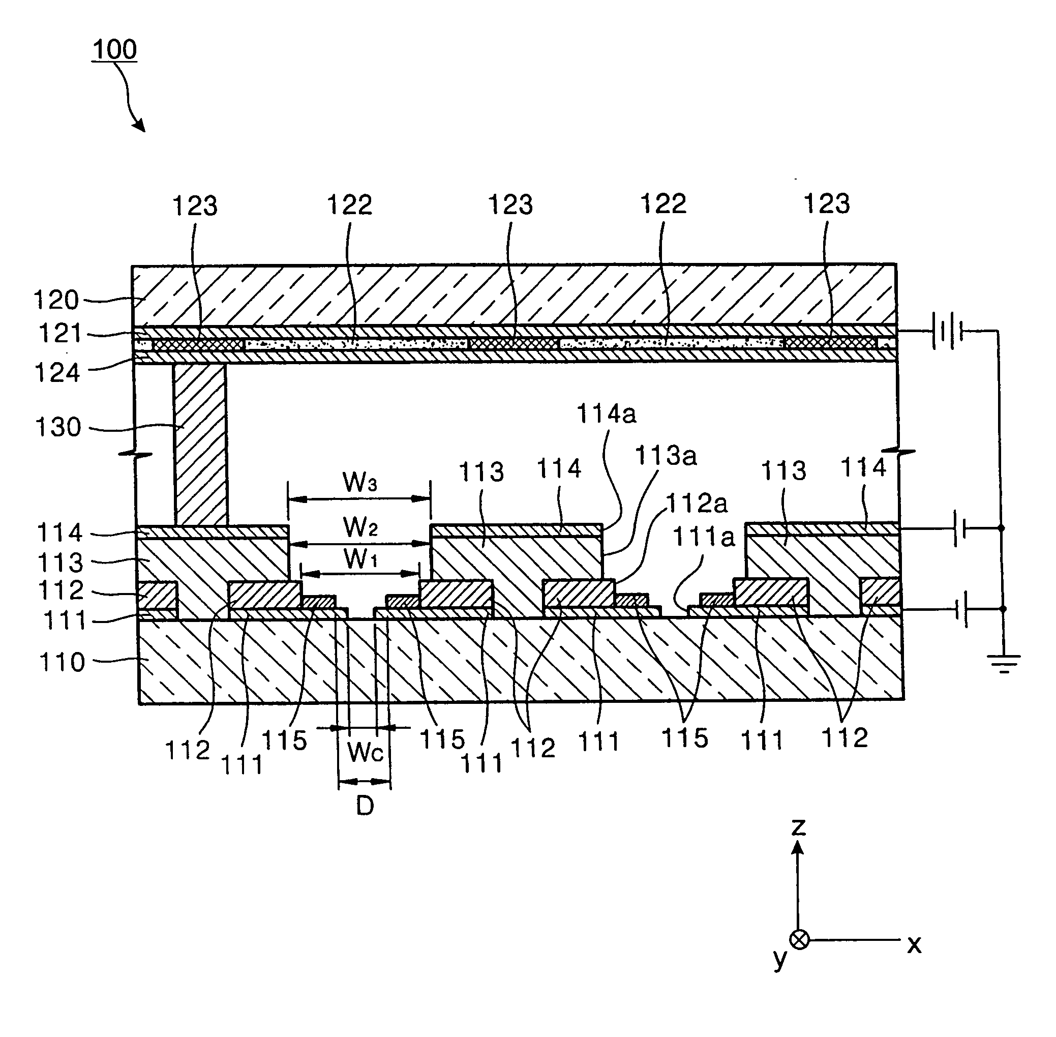 Field emission display having an improved emitter structure