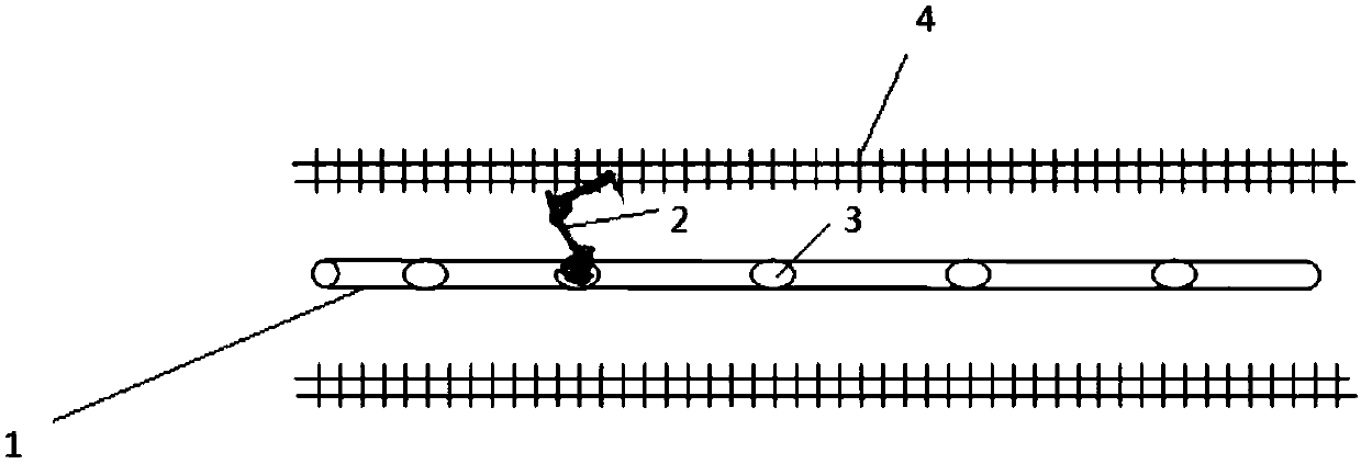 Automatic water feeding system and method for train carriage