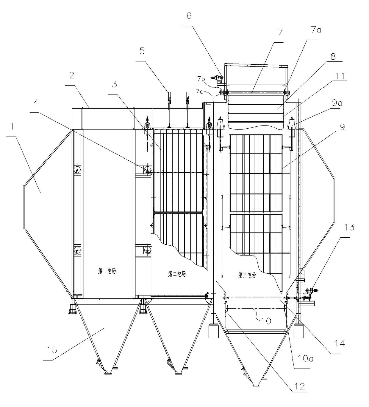 Electrostatic dust remover with movable electrode plate