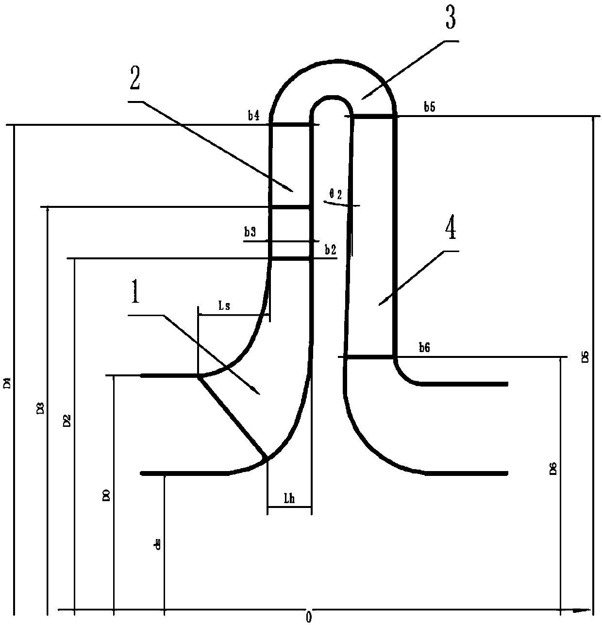 Light-medium high-energy head compressor model stage with flow coefficient of 0.0154 and design method