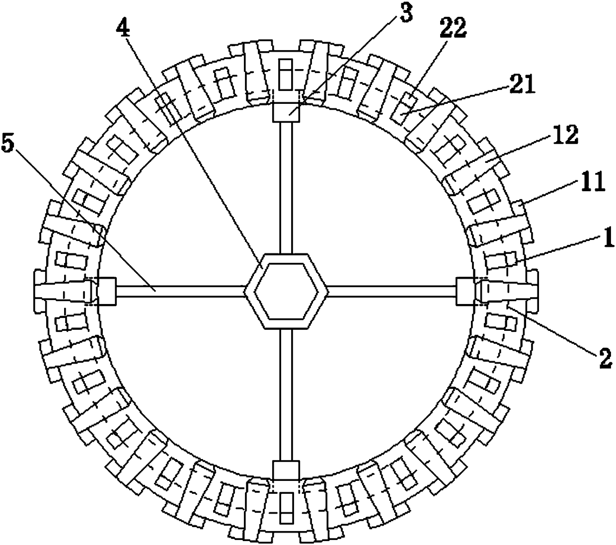 Walking wheel structure for narrow-width micro-cultivator