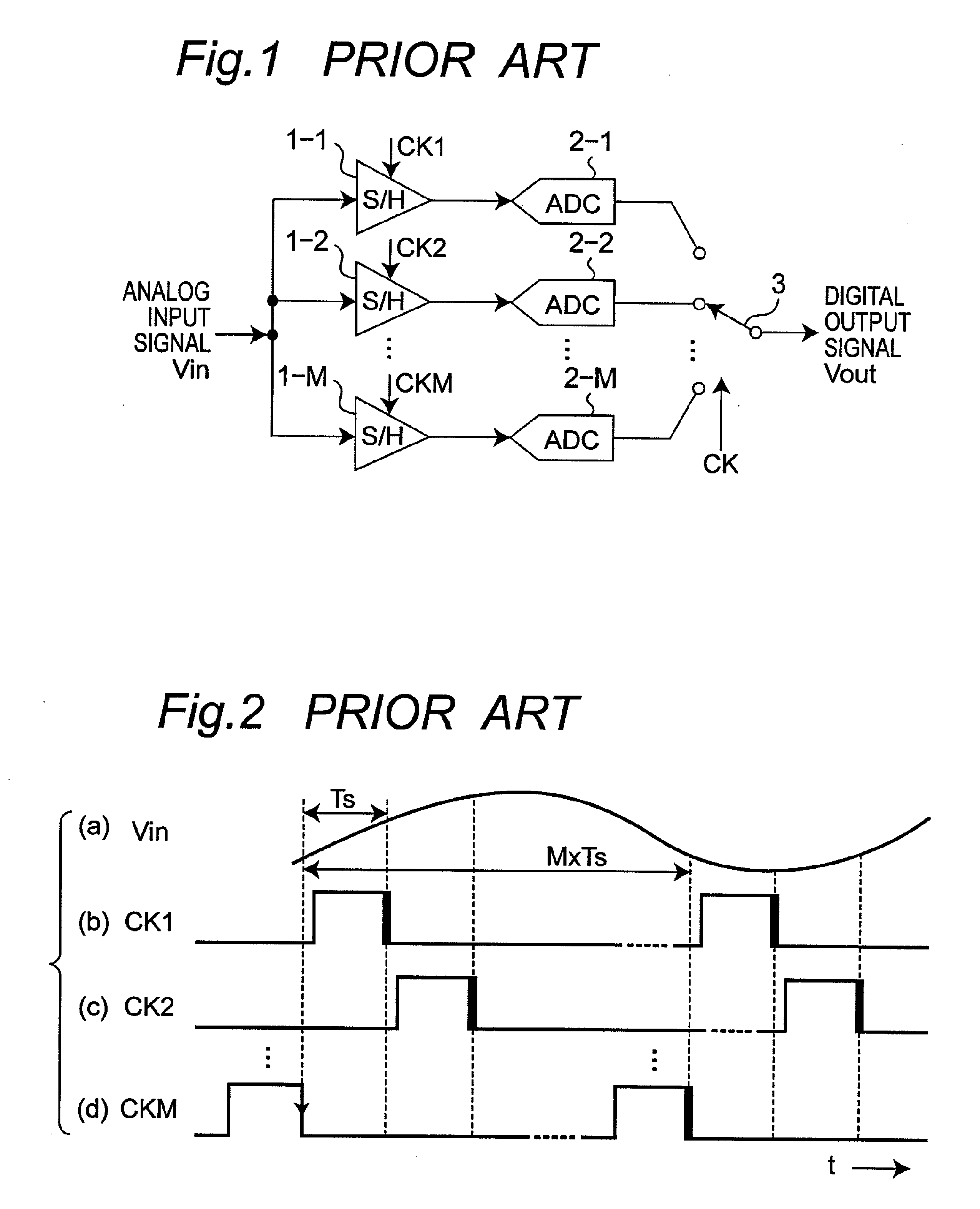 Sample hold circuit for use in time-interleaved A/D converter apparatus including paralleled low-speed pipeline A/D converters