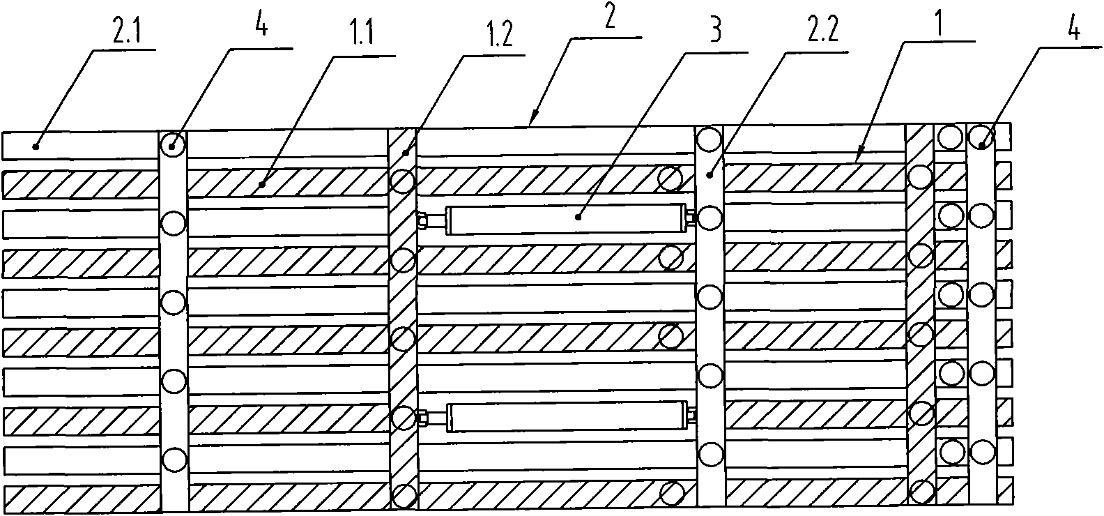 Timbering equipment for coal mines