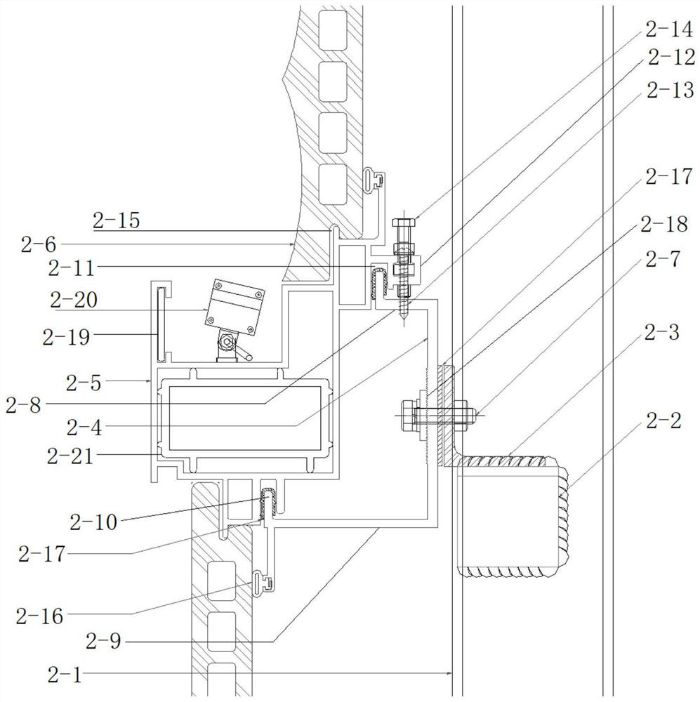 Novel ceramic plate curtain wall pendant system