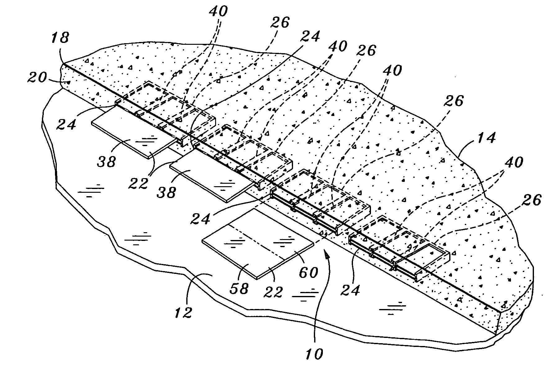 Plate concrete dowel system