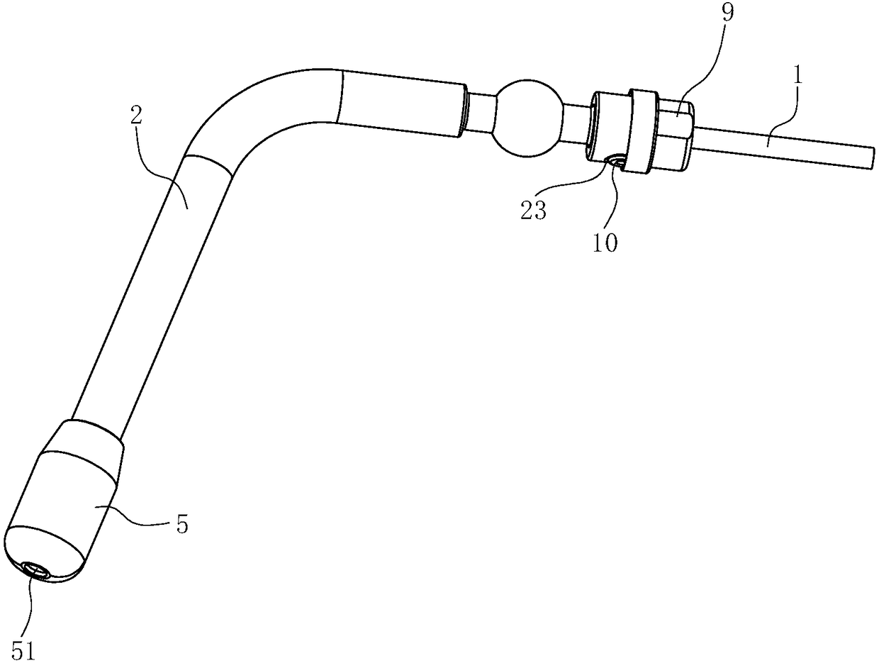 Milk foaming steam pipe