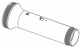 Machine and method for installing dry battery electric torch front conductive bridge