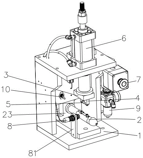 Machine and method for installing dry battery electric torch front conductive bridge