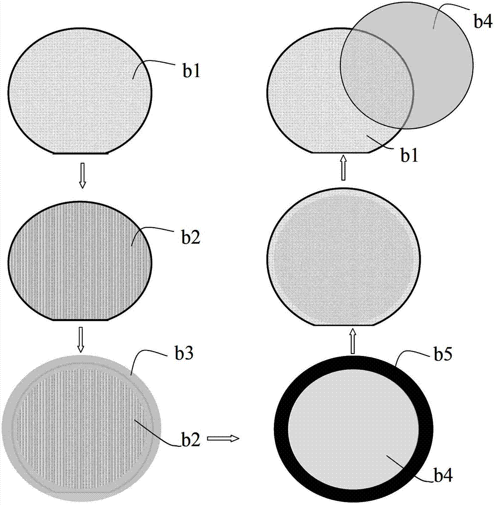 Edge protection method for achieving growth of semiconductor material having self-peeling function