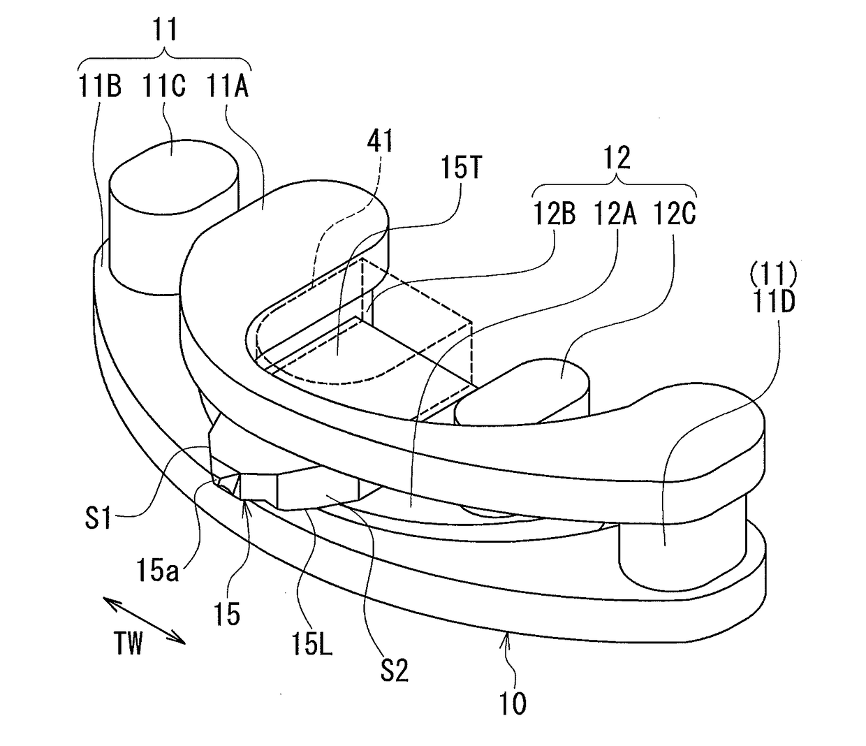 Magnetic head for perpendicular magnetic recording with a coil including a first winding portion of one turn and a second winding portion of less than one turn