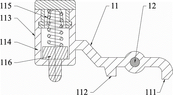 Novel connector press button type two-stage unlocking mechanism