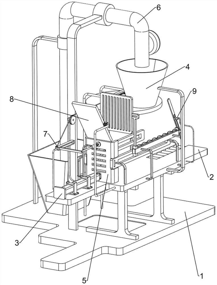 Plastic particle packaging device for resource regeneration