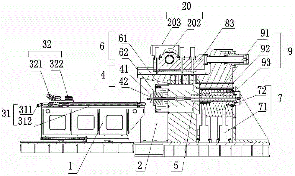 A test bench and test method for testing the comprehensive mechanical properties of anchor rods