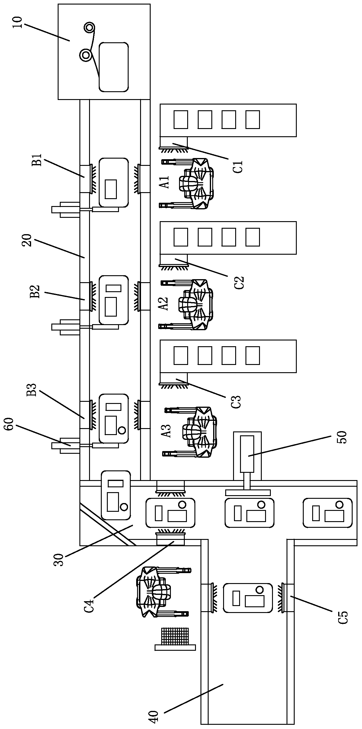 Assembly production line of first-aid case