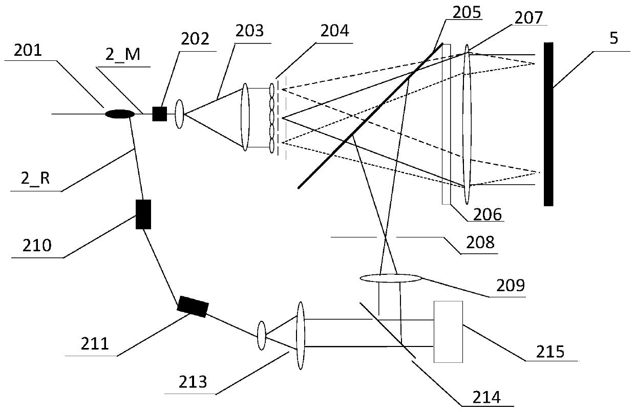 Bilateral multi-plane inclined wave surface interferometer and detection method thereof