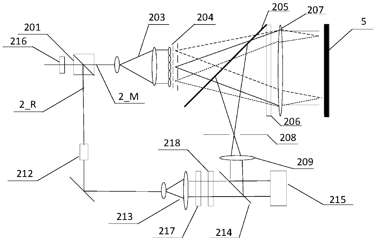 Bilateral multi-plane inclined wave surface interferometer and detection method thereof