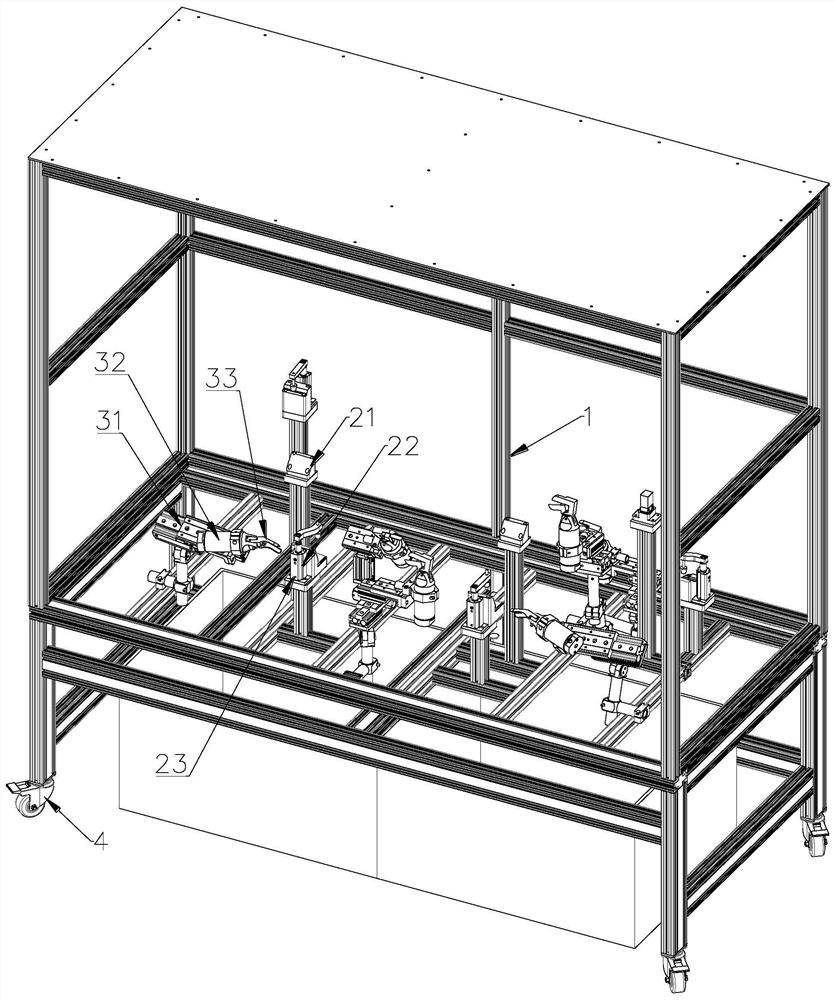 Instrument panel framework nozzle shearing device