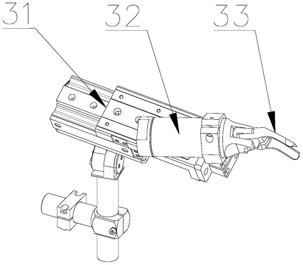 Instrument panel framework nozzle shearing device