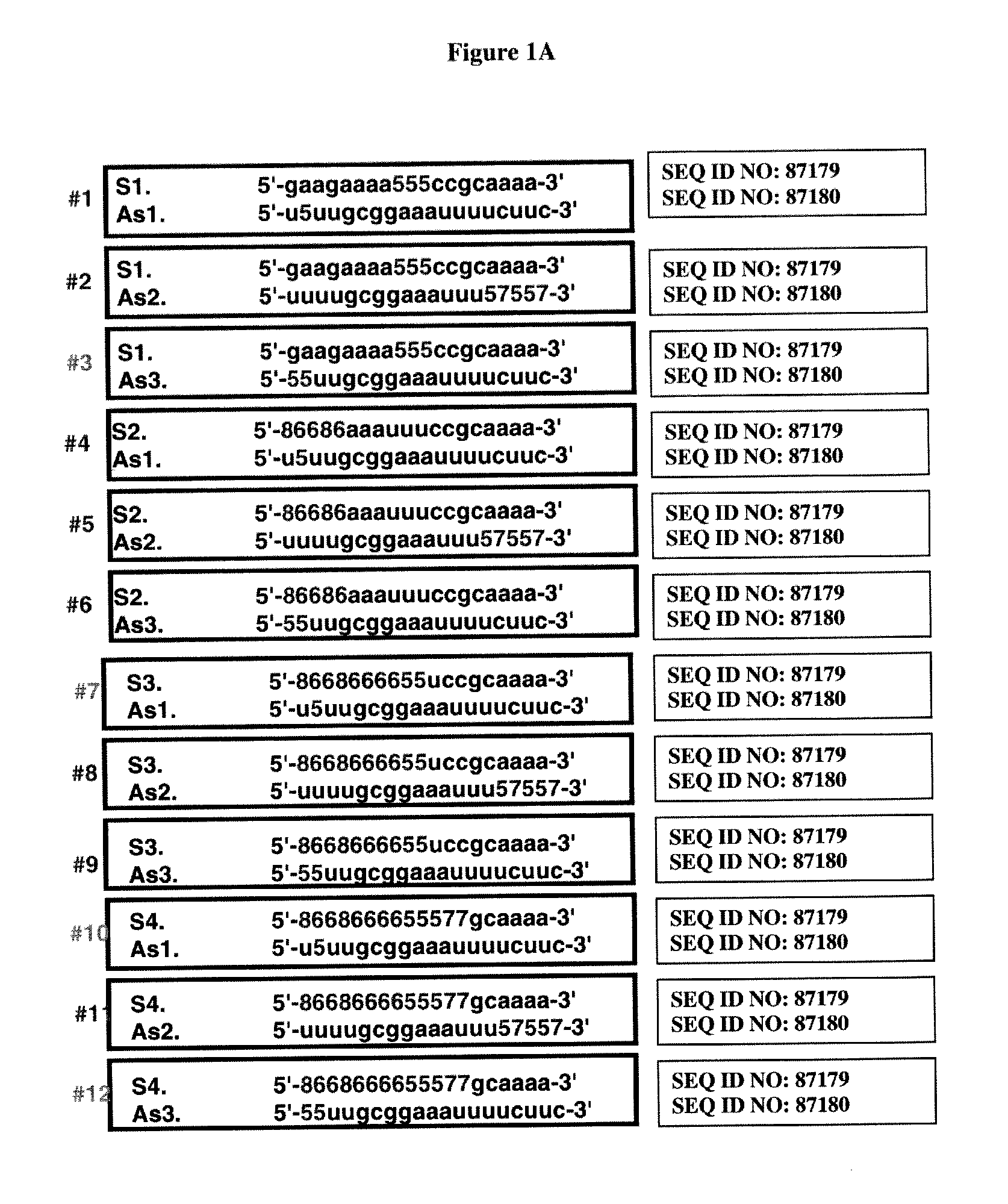 Novel sirna structures