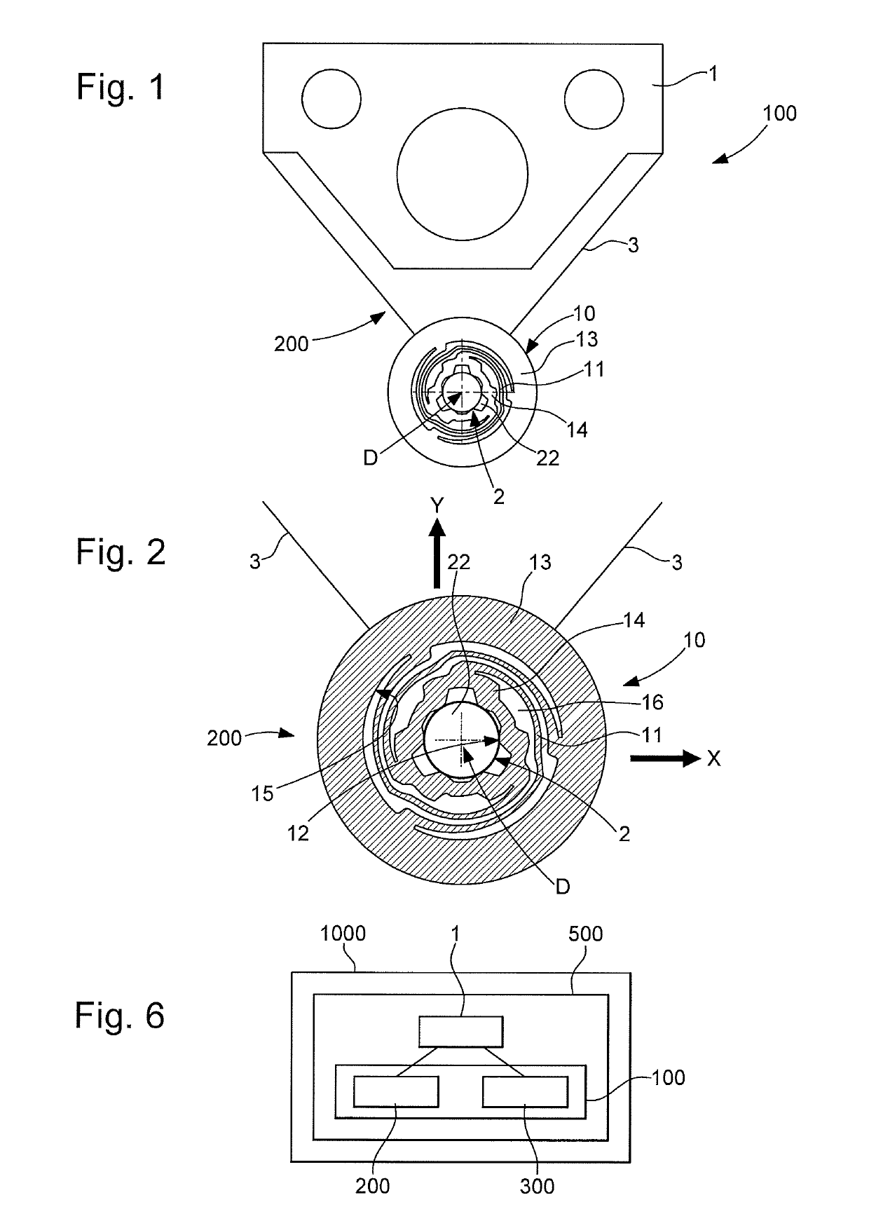 Shock protection for a strip resonator with rcc pivots