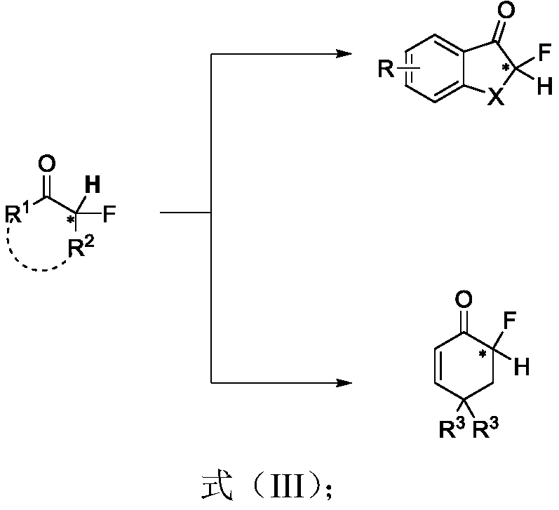 Chiral alpha-deuterium (hydrogen) alpha-fluoroketone compound and asymmetric catalytic synthesis method thereof