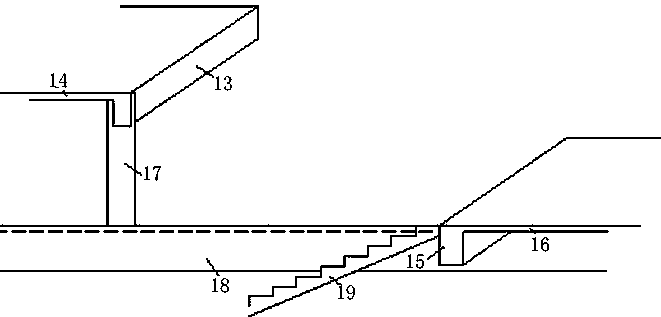 One-time continuous pouring and forming construction method of stairs based on integral shaped formwork