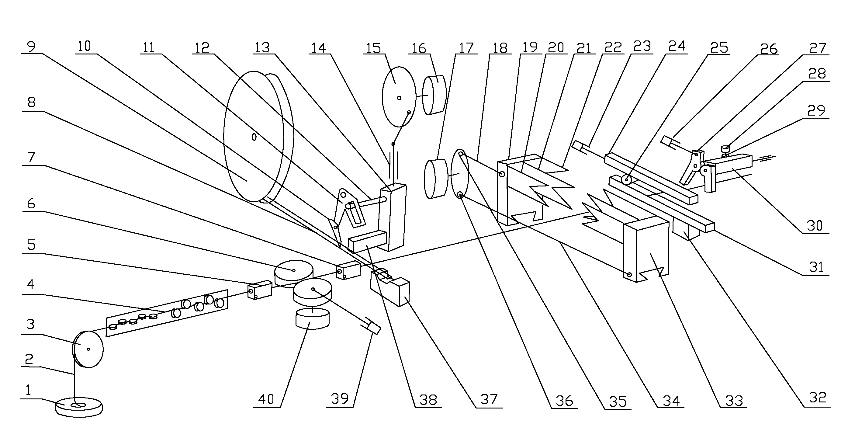 Full-automatic wire harness crimping machine