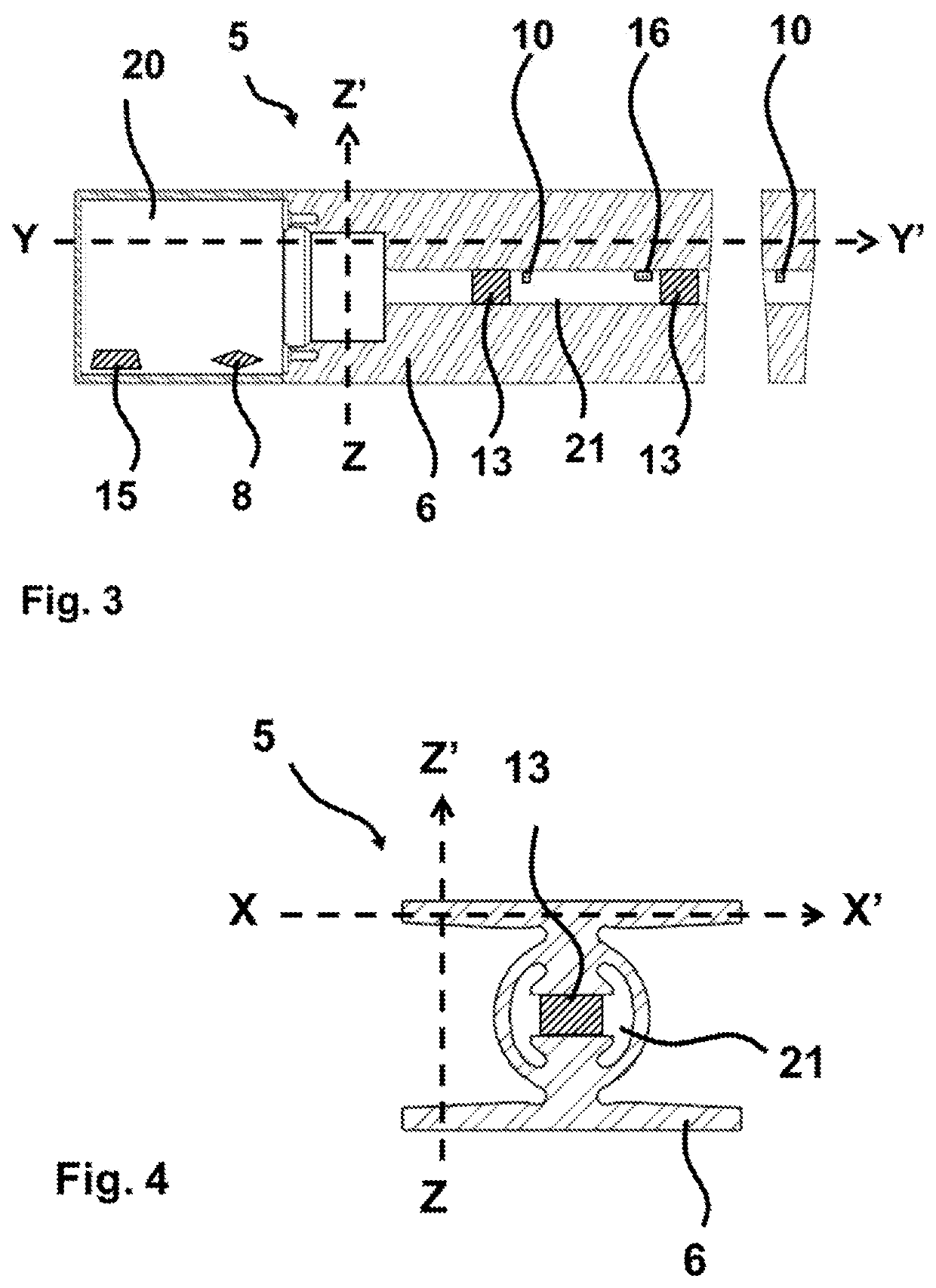 Wim sensor comprising electro-acoustic transducers