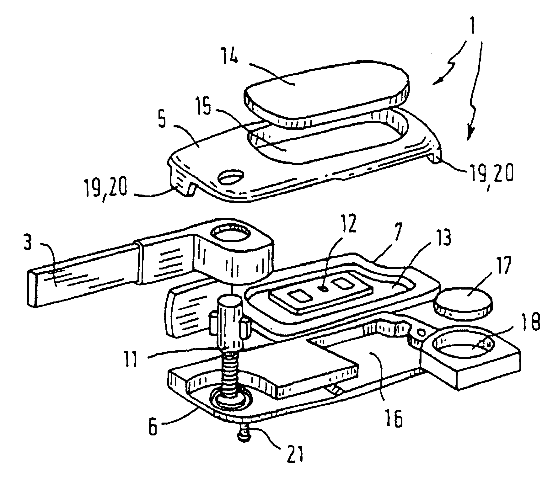 Electronic flat key