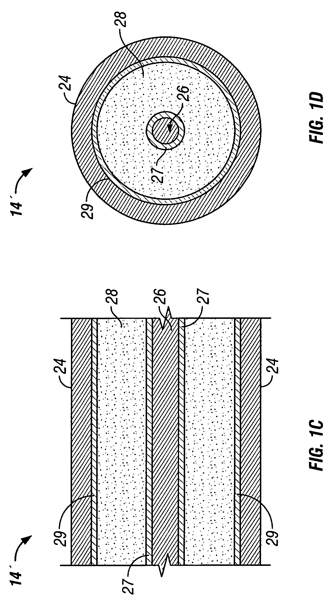 Microwave antenna having a curved configuration