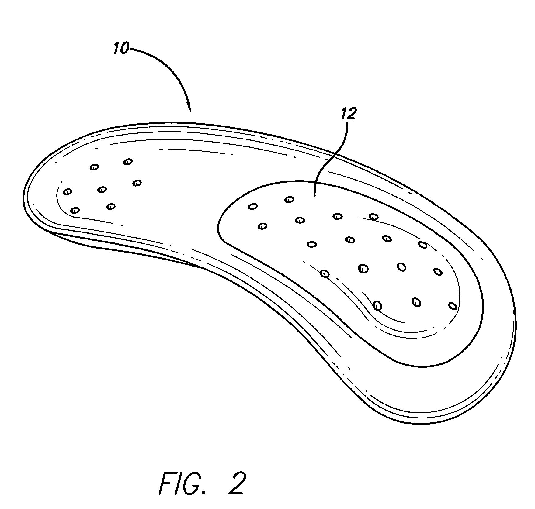 Footwear orthotic with insert