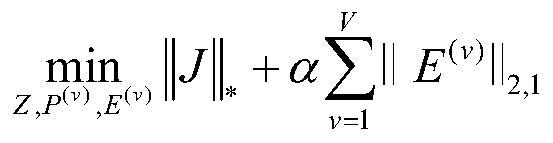 Multi-view subspace clustering method based on joint subspace learning